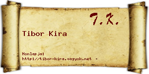 Tibor Kira névjegykártya
